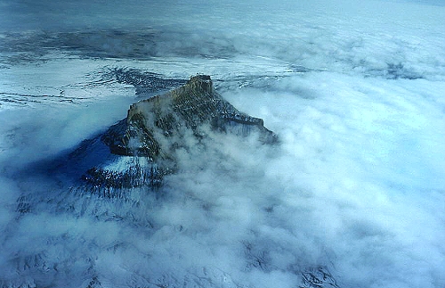 Aerial photo of Factory Butte, UT Aerial photo of Factory Butte, Emery County, south central Utah, UT United States