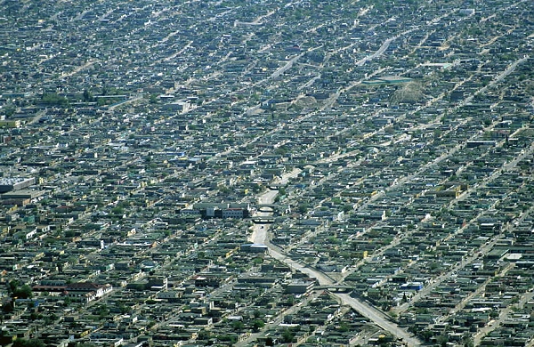 Aerial photo of Juarez Mexico Aerial photo of Juarez Mexico