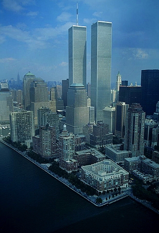 Aerial photo of World Trade Center, Lower Manhattan, New York, NY &nbsp;United States