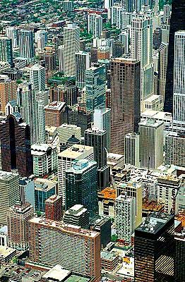 Aerial photo of Downtown Chicago, Chicago, Illinois, IL &nbsp;United States