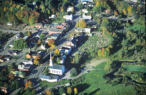 Aerial photo of Stowe, Vermont, Stowe, Vermont, VT &nbsp;United States