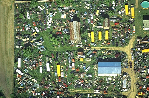Aerial photo of Farmyard Junk, WI Aerial photo of Farmyard Junk, Trempealeau County, Wisconsin, WI United States