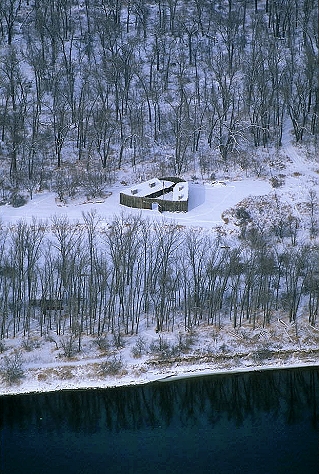 Aerial photo of Fort Mandan, ND Aerial photo of Fort Mandan, Mclean County, North Dakota, ND United States