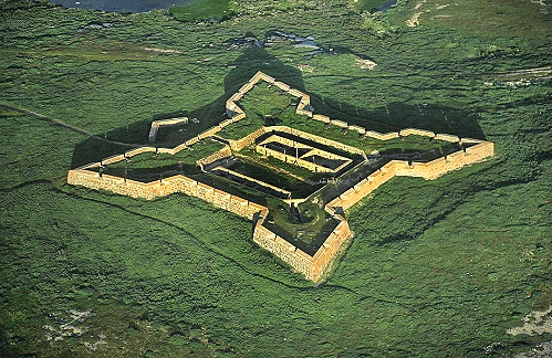 Aerial photo of Prince of Wales Fort, MB Aerial photo of Prince of Wales Fort, Churchill, Hudson Bay, Manitoba, MB Canada