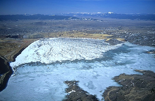 Aerial photo of Tailings Pond, MT Aerial photo of Tailings Pond, Silver Bow County, Montana, MT United States