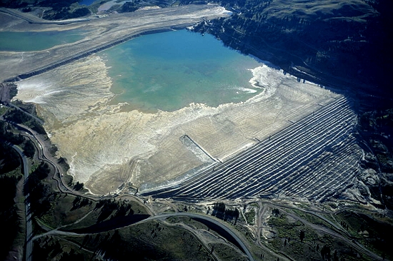 Aerial photo of Tailings Pond, Leadville, Colorado, CO &nbsp;United States
