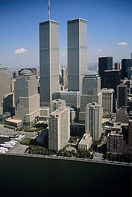 Aerial photo of World Trade Center, NY Aerial photo of World Trade Center, Lower Manhattan, New York, NY United States