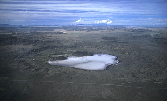 Aerial photo of Zuni Salt Lake, Catron County, New Mexico, NM  United States