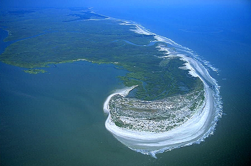 Aerial photo of Fripp Island, SC Aerial photo of Fripp Island, South Carolina Coast, SC United States