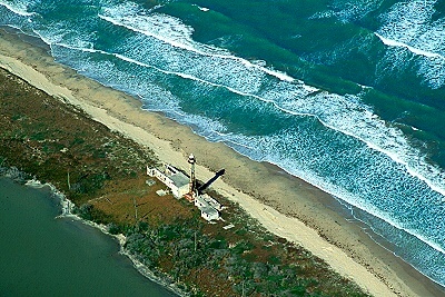 Aerial photo of Lighthouse, Aerial photo of Lighthouse, North of Tampico, Tamaulipas Mexico