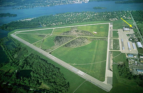 Aerial photo of NAS Grosse Ile (KONZ), MI Aerial photo of NAS Grosse Ile (KONZ), Grosse Ile, Michigan, MI United States