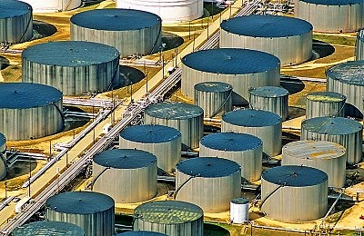 Aerial photo of Tank Farm, Port of Houston, Texas, TX &nbsp;United States