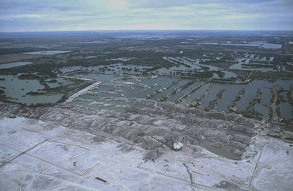 Aerial photo of Phosphate Strip Mining, FL Aerial photo of Phosphate Strip Mining, Polk County, Florida, FL United States