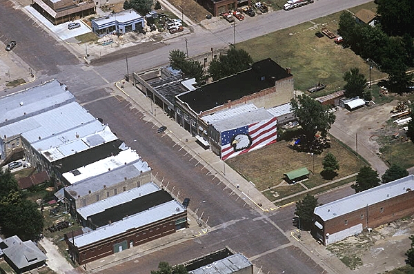 Aerial photo of Downtown Florence, KS Aerial photo of Downtown Florence, US Hy 50, Marion County, Kansas, KS United States
