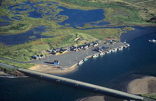 Aerial photo of Margaree Harbor, Nova Scotia, NS &nbsp;Canada