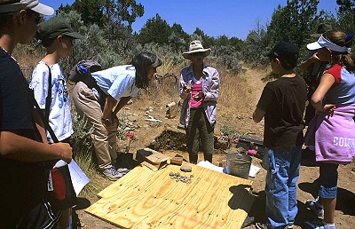 Aerial photo of Goodman Point Anasazi Dig, Montezuma County, Colorado, CO &nbsp;United States
