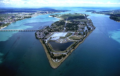 Aerial photo of Belle Isle, MI Aerial photo of Belle Isle, Wayne County, Michigan, MI United States