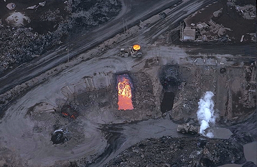 Aerial photo of Steel Mill Slag Dump, IN Aerial photo of Steel Mill Slag Dump, Porter County, Indiana, IN United States