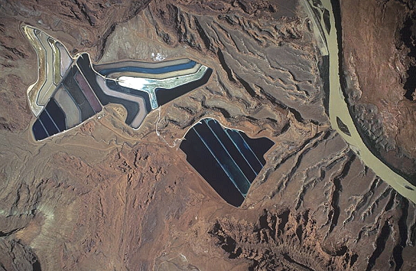 Aerial photo of Potash Mine, UT Aerial photo of Potash Mine, Grand County, Utah, UT United States