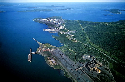 Aerial photo of Sept-Isle, PQ Aerial photo of Sept-Isle, St. Lawrence River, Quebec, PQ Canada