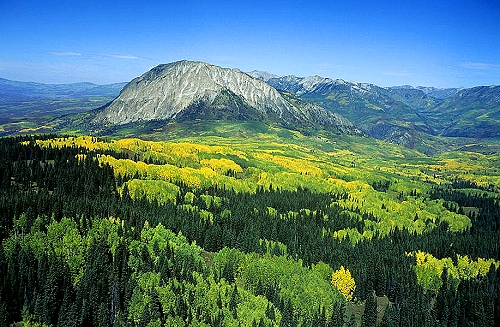 Aerial photo of Kebler Pass, CO Aerial photo of Kebler Pass, Gunnison County, Colorado, CO United States