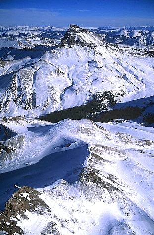 Aerial photo of Uncompahgre Peak, 14,309', CO Aerial photo of Uncompahgre Peak, 14,309', Hinsdale County, Colorado - Democrats get et here, CO United States