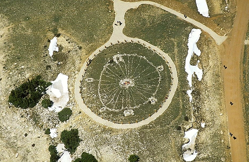 Aerial photo of Medicine Wheel, WY Aerial photo of Medicine Wheel, Bighorn County, Wyoming, WY United States