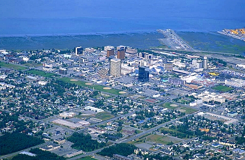 Airphoto Aerial Photograph Of Anchorage Municipality Of Anchorage Alaska 17495