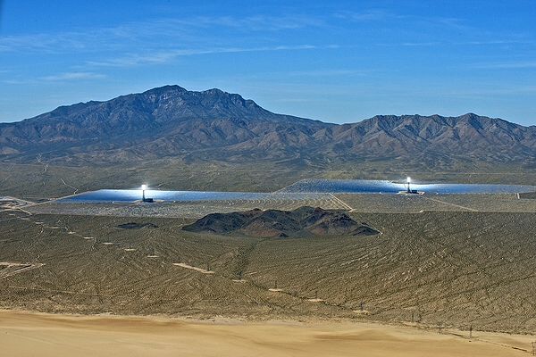 Solar Power Plants in the Mojave Desert
