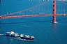 858: Ship Passing Golden Gate II, San Francisco Bay, California